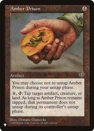 Amber Prison, The List Reprints — Magic card price