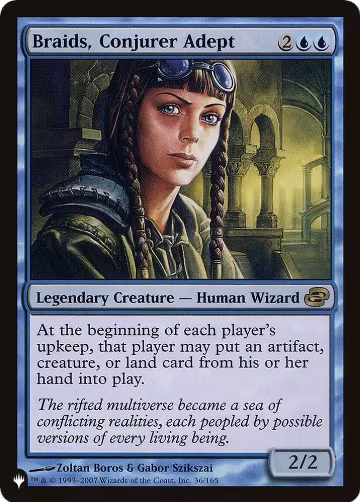 Braids, Conjurer Adept (36/165), The List Reprints — Magic card price