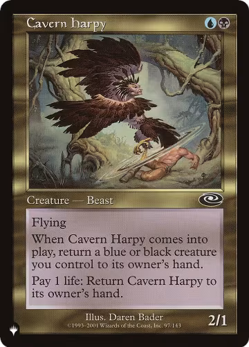Cavern Harpy (97/143), The List Reprints — Magic card price