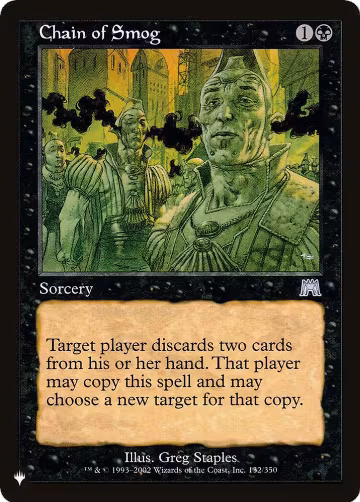 Chain of Smog (132/350), The List Reprints — Magic card price