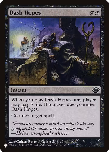 Dash Hopes (68/165), The List Reprints — Magic card price