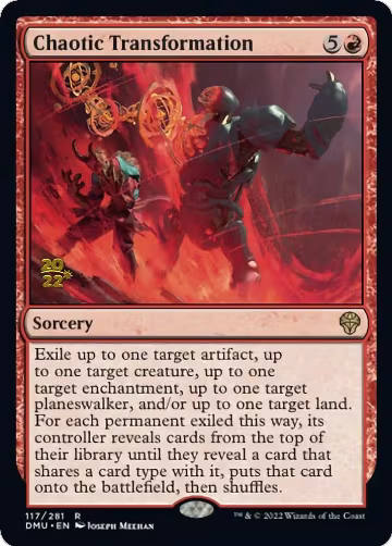 Chaotic Transformation (117), Prerelease Cards — Magic card price