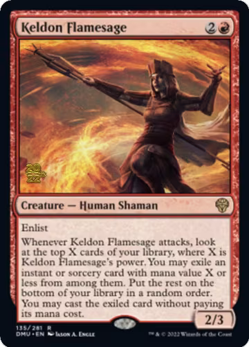 Keldon Flamesage (135), Prerelease Cards — Magic card price