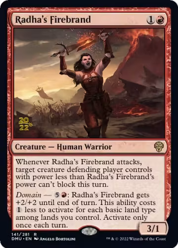 Radha's Firebrand (141), Prerelease Cards — Magic card price
