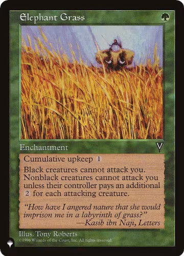 Elephant Grass, The List Reprints — Magic card price