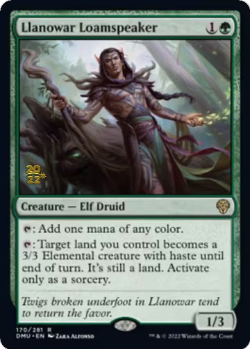 Llanowar Loamspeaker (170), Prerelease Cards — Magic card price