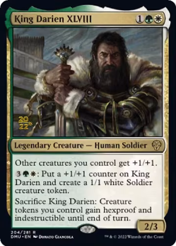 King Darien XLVIII (204), Prerelease Cards — Magic card price