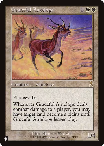 Graceful Antelope (24/350), The List Reprints — Magic card price