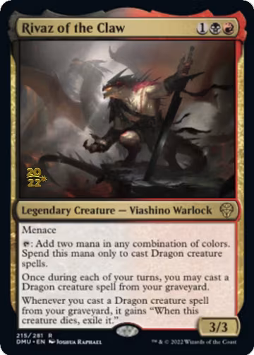 Rivaz of the Claw (215), Prerelease Cards — Magic card price