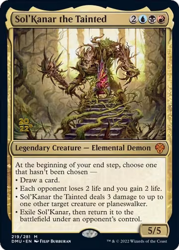 Sol'Kanar the Tainted (219), Prerelease Cards — Magic card price