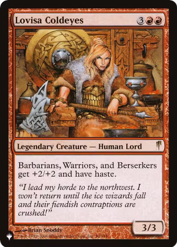 Lovisa Coldeyes (90/155), The List Reprints — Magic card price