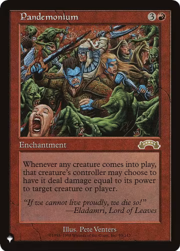 Pandemonium (EXO) (93/143), The List Reprints — Magic card price