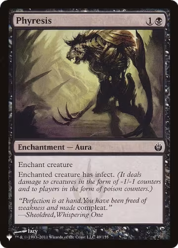 Phyresis (49/155), The List Reprints — Magic card price