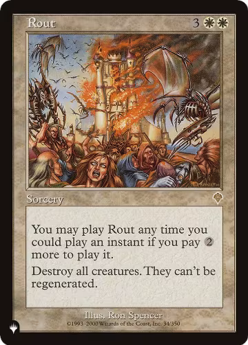 Rout (INV) (34/350), The List Reprints — Magic card price
