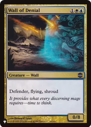 Wall of Denial (16/145), The List Reprints — Magic card price