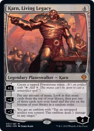 Karn, Living Legacy (1), Promo Pack: Dominaria United — Magic card price