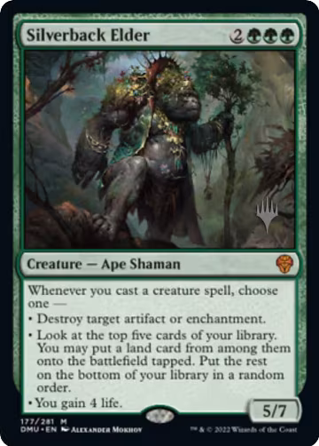 Silverback Elder (177), Promo Pack: Dominaria United — Magic card price