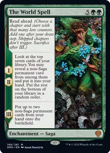 The World Spell (189), Promo Pack: Dominaria United — Magic card price