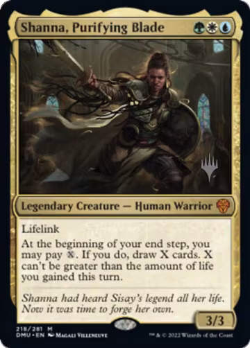 Shanna, Purifying Blade (218), Promo Pack: Dominaria United — Magic card price