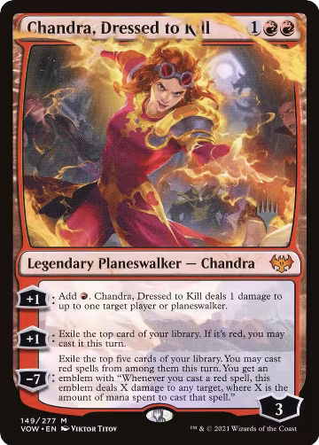 Chandra, Dressed to Kill (149), Promo Pack: Dominaria United — Magic card price