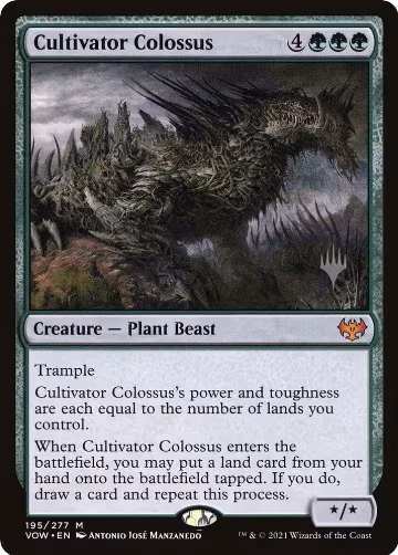 Cultivator Colossus (195), Promo Pack: Dominaria United — Magic card price