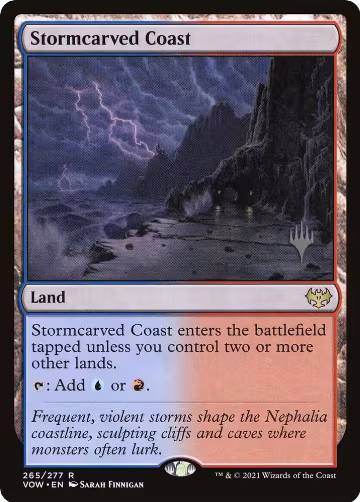 Stormcarved Coast (265), Promo Pack: Dominaria United — Magic card price