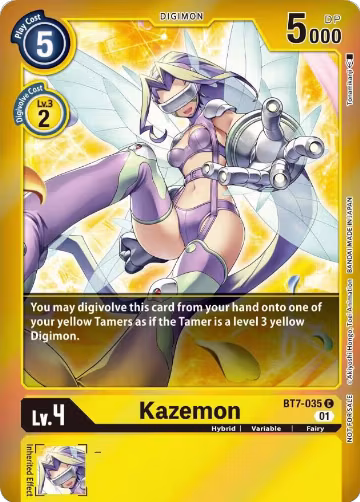 Kazemon (Event Pack 3) (BT7-035 C), Next Adventure — Digimon card price