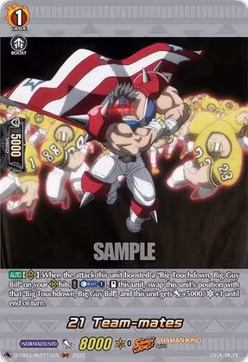 21 Team-mates (SKR) (D-TB03/SKR115EN), D-TB03: Shaman King — Vanguard card price