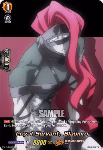 Loyal Servant, Blaumro (SKR) (D-TB03/SKR117EN), D-TB03: Shaman King — Vanguard card price