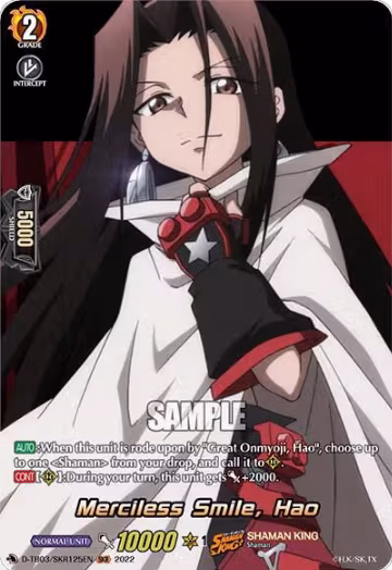 Merciless Smile, Hao (SKR) (D-TB03/SKR125EN), D-TB03: Shaman King — Vanguard card price