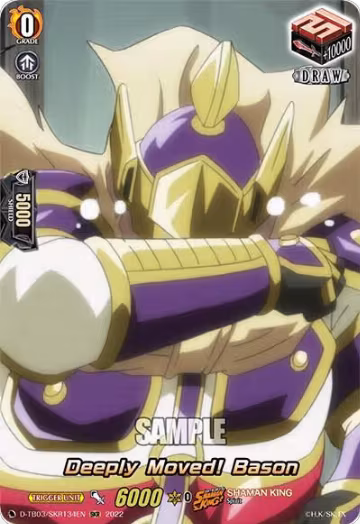 Deeply Moved! Bason (SKR) (D-TB03/SKR134EN), D-TB03: Shaman King — Vanguard card price