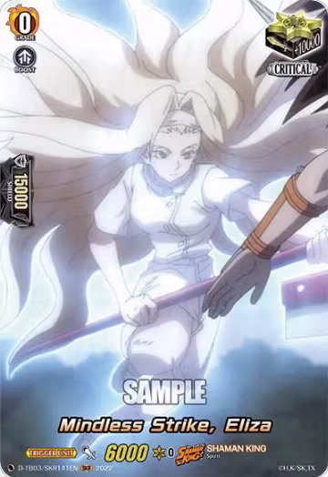 Mindless Strike, Eliza (SKR) (D-TB03/SKR141EN), D-TB03: Shaman King — Vanguard card price