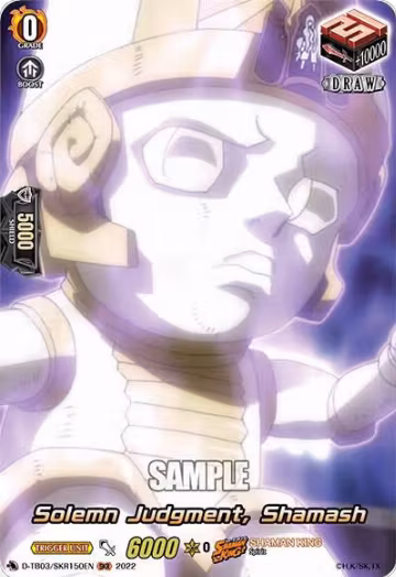 Solemn Judgment, Shamash (SKR) (D-TB03/SKR150EN), D-TB03: Shaman King — Vanguard card price