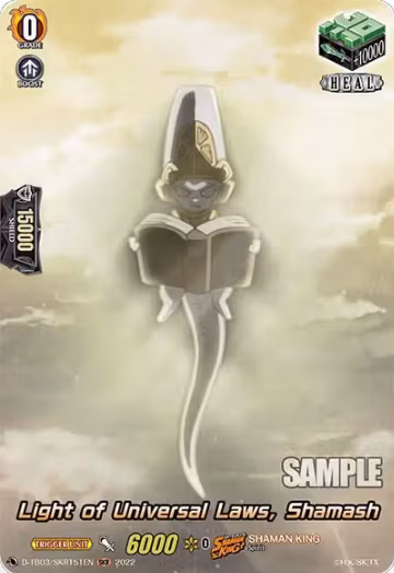 Light of Universal Laws, Shamash (SKR) (D-TB03/SKR151EN), D-TB03: Shaman King — Vanguard card price