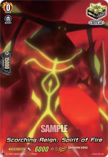 Scorching Reign, spirit of Fire (SKR) (D-TB03/SKR152EN), D-TB03: Shaman King — Vanguard card price