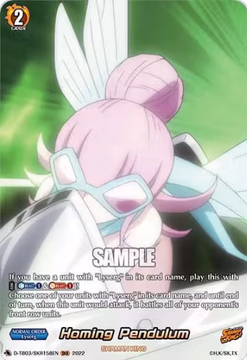 Homing Pendulum (SKR) (D-TB03/SKR158EN), D-TB03: Shaman King — Vanguard card price