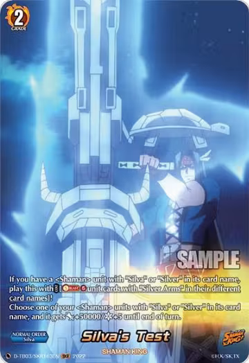 Silva's Test (SKR) (D-TB03/SKR163EN), D-TB03: Shaman King — Vanguard card price