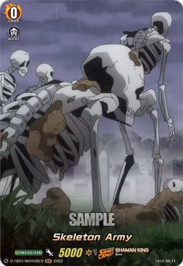 Skeleton Army Token (SKR) (D-TB03/SKR168EN), D-TB03: Shaman King — Vanguard card price