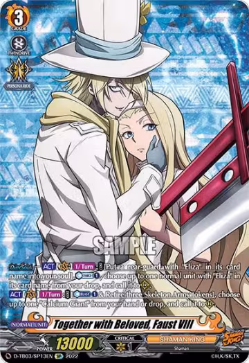 Together with Beloved, Faust VIII (SP) (D-TB03/SP13EN), D-TB03: Shaman King — Vanguard card price