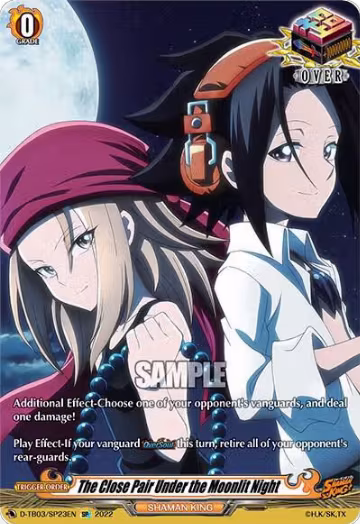 The Close Pair Under the Moonlit Night (SP) (D-TB03/SP23EN), D-TB03: Shaman King — Vanguard card price