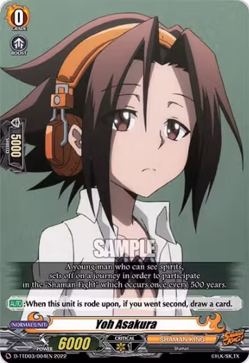 Yoh Asakura (D-TTD03/004EN), D-TTD03: Shaman King — Vanguard card price