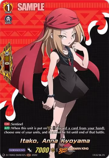 Itako, Anna Kyoyama (SKR) (D-TTD03/SKR07EN), D-TTD03: Shaman King — Vanguard card price