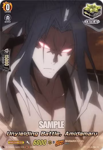 Unyielding Battle, Amidamaru (SKR) (D-TTD03/SKR11EN), D-TTD03: Shaman King — Vanguard card price