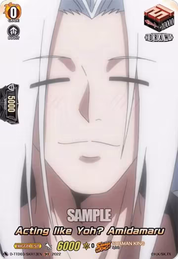Acting like Yoh? Amidamaru (SKR) (D-TTD03/SKR13EN), D-TTD03: Shaman King — Vanguard card price