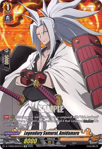 Legendary Samurai, Amidamaru (SP) (D-TTD03/SP01EN), D-TTD03: Shaman King — Vanguard card price