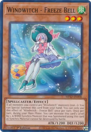 Windwitch - Freeze Bell (MP22-EN008), 2022 Tin of the Pharaoh's Gods — Yu-Gi-Oh! card price
