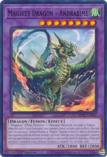 Magikey Dragon - Andrabime (MP22-EN144), 2022 Tin of the Pharaoh's Gods — Yu-Gi-Oh! card price