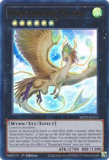 Dragonlark Pairen (MP22-EN151), 2022 Tin of the Pharaoh's Gods — Yu-Gi-Oh! card price