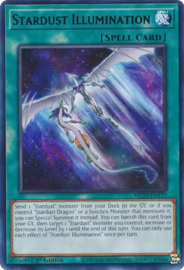 Stardust Illumination (MP22-EN152), 2022 Tin of the Pharaoh's Gods — Yu-Gi-Oh! card price