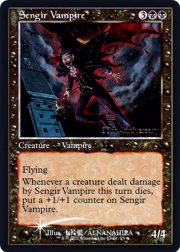Sengir Vampire (Retro Frame) (3), 30th Anniversary Promos — Magic card price